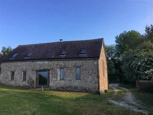 View from the garden side of the property